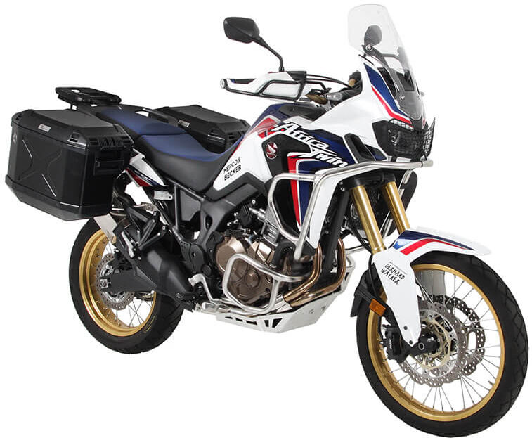 Hepco & Becker Portador de caso  Cutout incluido el caso Xplorer Africa Twin Adventure Sports de 2018, caja de plata - Plata