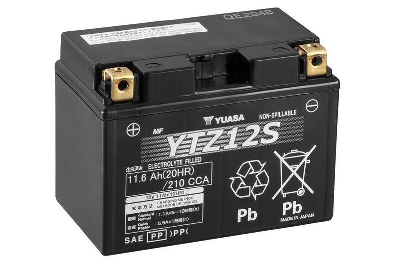 YUASA Batería   W/C sin mantenimiento activada de fábrica - YTZ12S Batería AGM de alto rendimiento libre de mantenimiento -