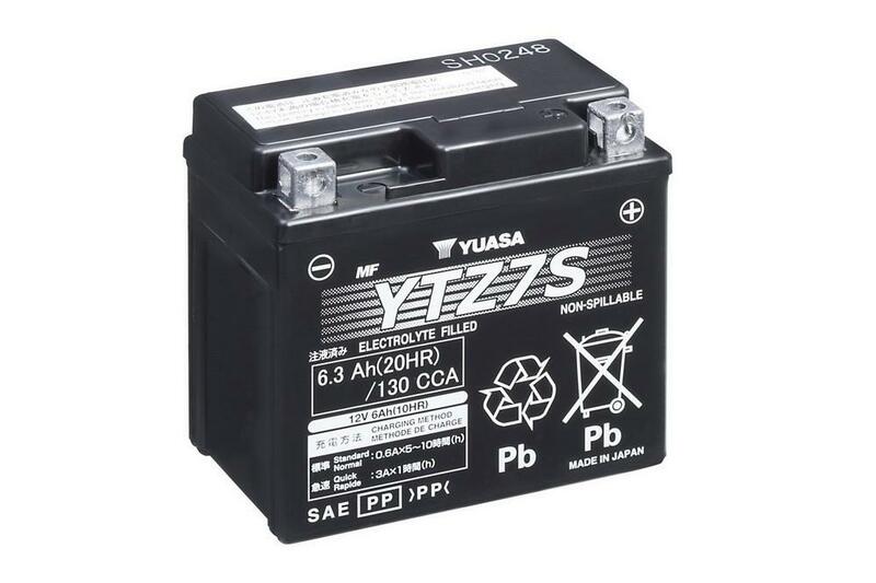 YUASA Batería   W/C sin mantenimiento activada de fábrica - YTZ7S Batería AGM de alto rendimiento libre de mantenimiento -