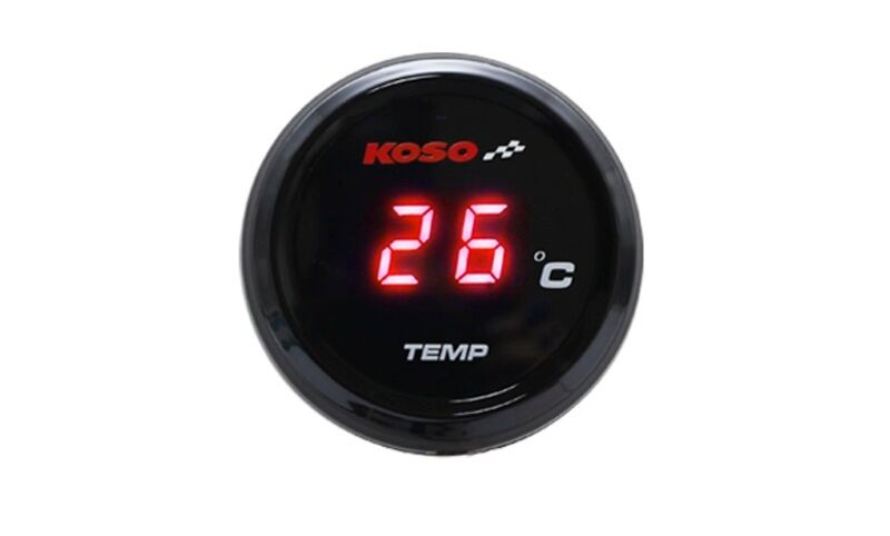 KOSO Medidor de temperatura del agua i-GEAR pantalla roja -