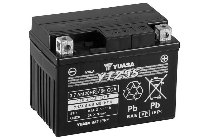 YUASA Batería   W/C sin mantenimiento activada de fábrica - YTZ5S Batería AGM de alto rendimiento libre de mantenimiento -