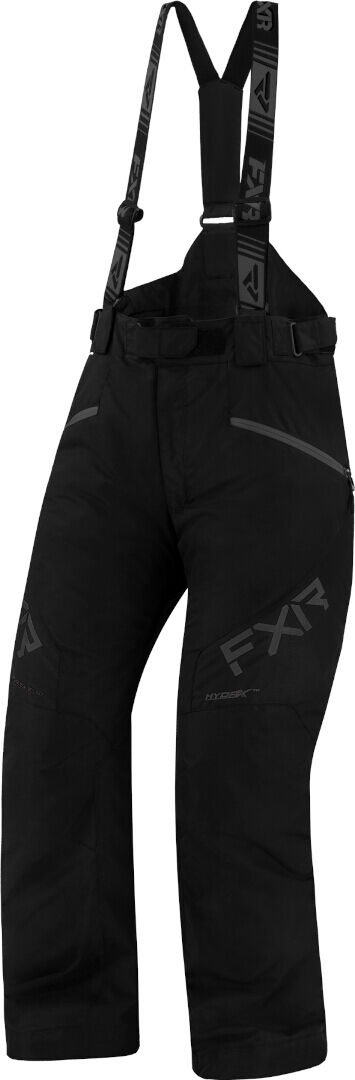 FXR Fresh 2023 Pantalones babero para motos de nieve para damas - Negro (S 30)