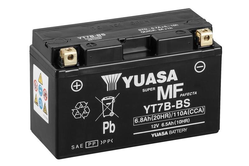 YUASA Batería libre de mantenimiento activada de fábrica - YT7B -