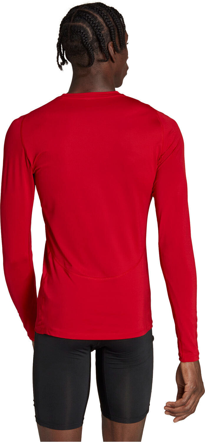 Adidas techfit aeroready de manga larga camisetas fútbol manga larga Rojo (M)