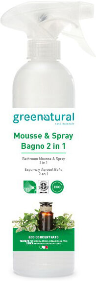 Greenatural Espuma y Spray 2 en 1 para baños