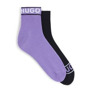 HUGO Two-pack of short-length socks with logo details