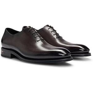 Boss Leather Oxford shoes with burnished effect