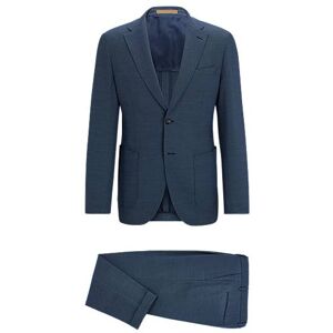 Boss Slim-fit two-piece suit in a micro-patterned wool blend