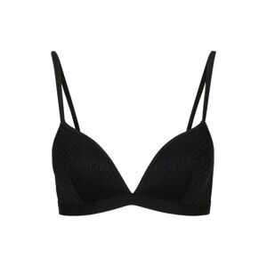 Boss Padded triangle bra with monogram pattern and adjustable straps