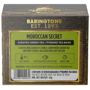 Vihreä tee Babingtons Moroccan Secret, 18 kpl.