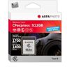 AgfaPhoto CFexpress Professional, 512 GB, CFexpress, NAND, 1700 MB/s, 1400 MB/s, Kylmänkestävä, Lämmönkestävä, Iskunkestävä, Röntgensäteenkestävä