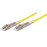 Tecline LWL Patchkabel, 9/125 µm, OS2-Faser, LC Duplex Stecker/Stecker, gelb, 2,0 m (39989302)