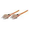 Tecline LWL Patchkabel, 50/125 µm, OM2-Faser, SC Duplex Stecker/Stecker, orange, 5,0 m (75905)