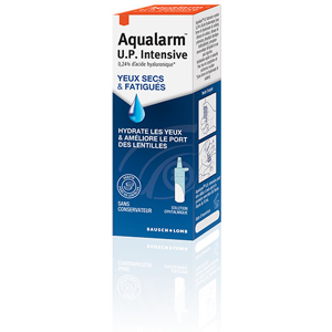 Bausch & Lomb Aqualarm U.P. Intensive Yeux Secs & Fatigués 10ml - Publicité