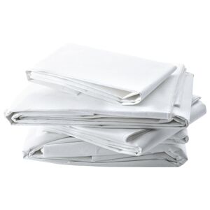 GGM Gastro - Drap pour lit à sommier tapissier - 240 cm x 305 cm - Lot de 20 pièces en blanc - Publicité