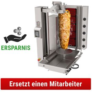 GGM Gastro - Robot kebab electrique - 5 bruleurs - max. 120 kg Argent