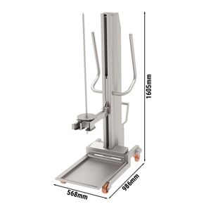 GGM Gastro - Kebab Lift pour broches a kebab de 15x15 mm - charge max. 350 kg Argent