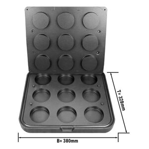 GGM Gastro - Plaques pour machine a tartelettes TMNP - Forme de tartelette : Rond - Ø 80mm