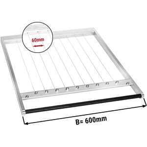 GGM Gastro - Cadre pour double coupeuse de pralines - Distance entre les fils : 60 mm Argent