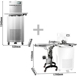 GGM Gastro - Temperateur a chocolat avec robinet de vidange - Chocotemper - y compris plateau avec zone de glacage