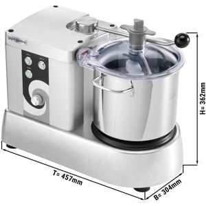 GGM Gastro - Cutter - 5,3 litres - 350 Watt - 230 Volt - 600-2800rpm Argent