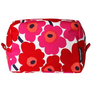 Marimekko - Vilja Mini Unikko Trousse de toilette, blanc / rouge