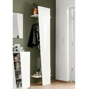 Dmora - Porte-manteau vertical, Made in Italy, avec tube pour vêtements, deux étagères, Meubles pour couloir, Hall d'entrée moderne,50x30h200 cm, - Publicité