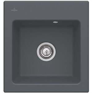 Villeroy & Boch Evier VILLEROY ET BOCH Subway 45 XS 47,5 x 51 cm sans egouttoir Graphite CeramicPlus - Gris graphite CeramicPlus - Publicité