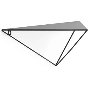 Kave Home - tagère murale Teg triangulaire 40 x 20 cm en acier noir - Publicité