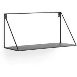 Kave Home - tagère murale Teg triangulaire 40 x 20 cm en acier noir - Publicité