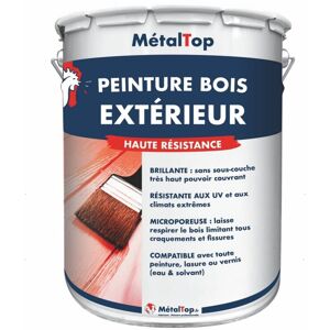 Peinture Bois Exterieur - Pot 5 l - 7042 - Gris signalisation a Metaltop Gris signalisation a - Publicité