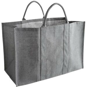 AUBRY GASPARD Sac a buches jute gris 60X30X40 - Publicité