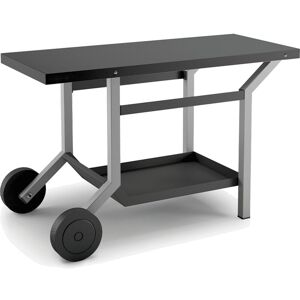 FORGE ADOUR Table roulante acier noir et gris clair L1191XP648XH760MM - Publicité