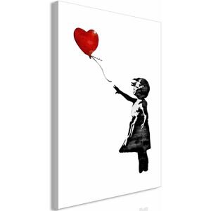 Artgeist - Tableau Banksy : Fille au ballon (1 partie) Vertical - 80 x 120 cm - Blanc - Publicité