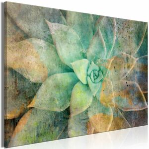 Artgeist - Tableau Blooming Tones Wide - 120 x 80 cm - Vert, Beige - Publicité