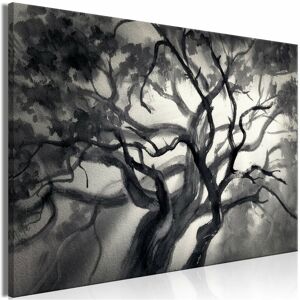 Artgeist - Tableau Lighted Branches Wide - 120 x 80 cm - Gris, Blanc - Publicité