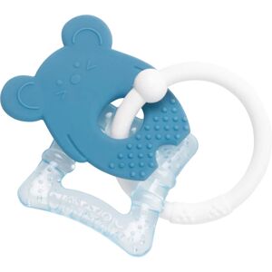 NATTOU Teether With Cooling Part jouet de dentition effet rafraîchissant Blue Mouse 3 m+ 1 pcs - Publicité