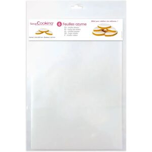 60 feuilles azyme blanches A4 pour patisserie Scrapcooking