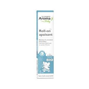 Le Comptoir Aroma Baby Roll-On Apaisant Bio a l'Arnica Des 9 Mois Gel 15 ml - Flacon-Bille 15 ml