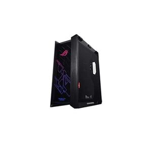Asus ROG Strix Helios - Boîtier PC gamer fixe compatible RGB, ATX/EATX; renforts pour cartes graphiques ; supports pour radiateurs jusqu'à 420 mm ; Aura - Publicité