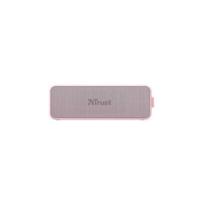 Trust Enceinte Sans Fil Zowy Max Bluetooth Auxiliaire USB Résistant à L'eau 10W Pink - Publicité