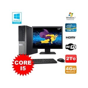 Dell Pc optiplex 3010 dt i5-3470 3.2ghz 4go 2to graveur wifi w7 ecran 17 - Publicité