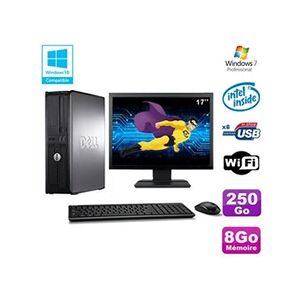 Dell Pc optiplex 780 dt intel e5200 2,5ghz 8go 250go wifi win 7 ecran 17' - Publicité