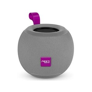 GENERIQUE Enceinte Bluetooth Autonome sur Batterie Festi One - BT 5.0 / Carte Micro-SD / USB / FM - Coloris Gris - Publicité