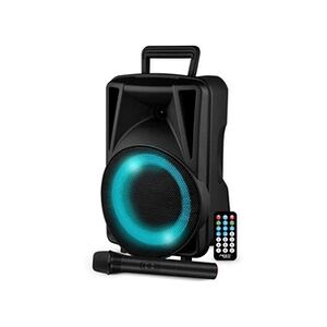 Festisound Enceinte Active - FESTI08 - 8 20CM - 200W - sur Batterie - Effet RING LED - USB SD Bluetooth TWS - Micro VHF - Publicité