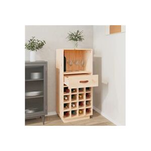 VIDAXL Armoire à vin 45x34x100 cm Bois de pin massif - Publicité