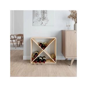 VIDAXL Armoire à vin 62x25x62 cm Bois de pin massif - Publicité