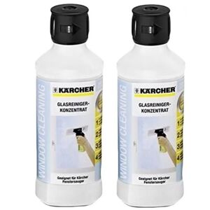 Kärcher Lot de 2 Produit nettoyant vitres 500 ml RM500 d'origine Accessoires et entretien (62957720 6.295-795.0 ) - Publicité