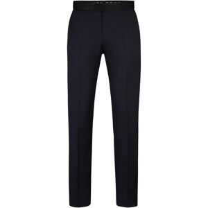 Boss Pantalon de smoking Slim Fit en sergé de laine vierge Bleu foncé 102,106,110,24,25,26,27,28,44,46,48,50,52,54,56,58,60,94,98 - Publicité