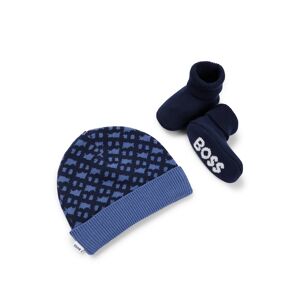 Boss Coffret cadeau bonnet et pantoufles pour bébé Bleu foncé 46,42,44,40,48 - Publicité